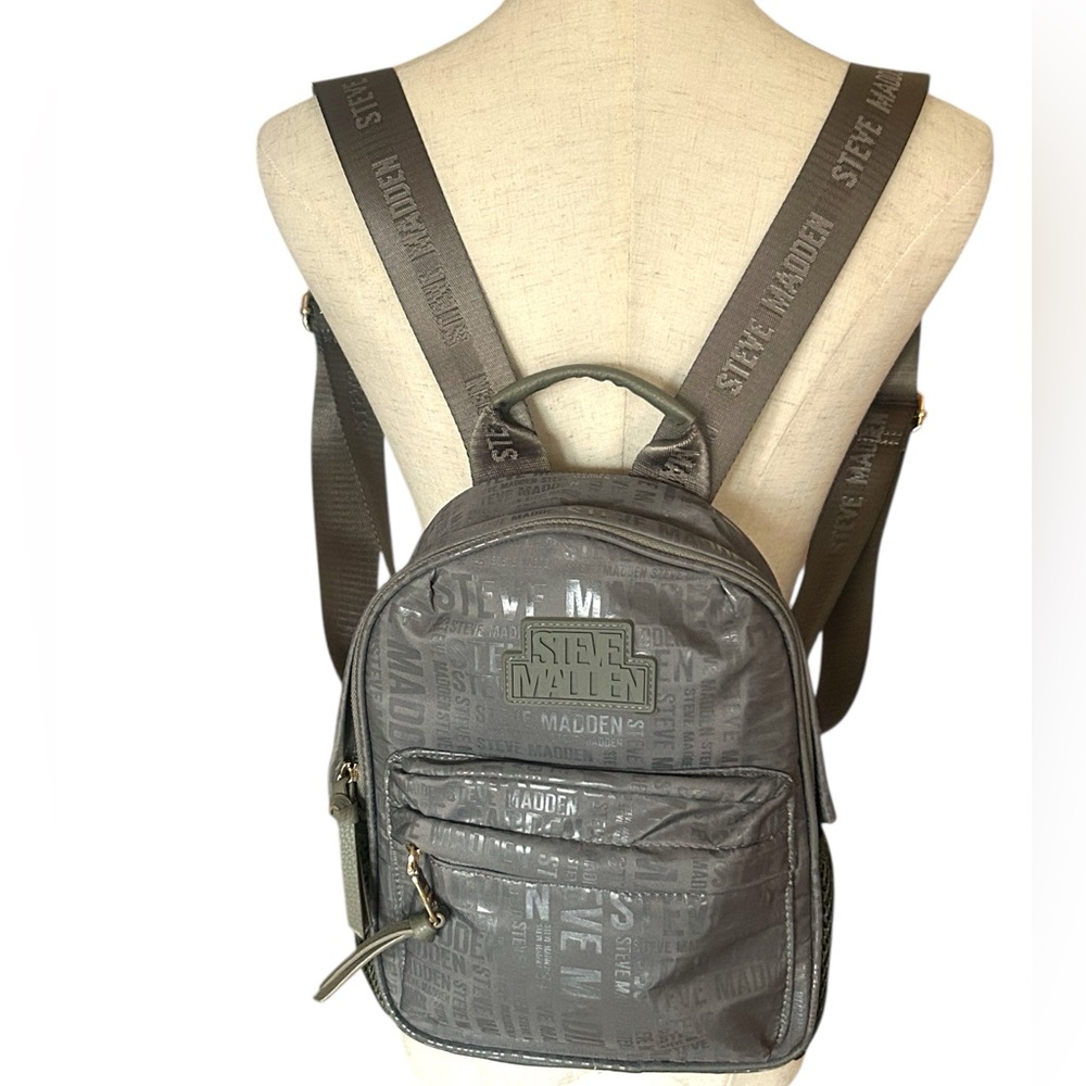 Steve Madden Monogram Mini Backpack 100% Polyeste… - image 3